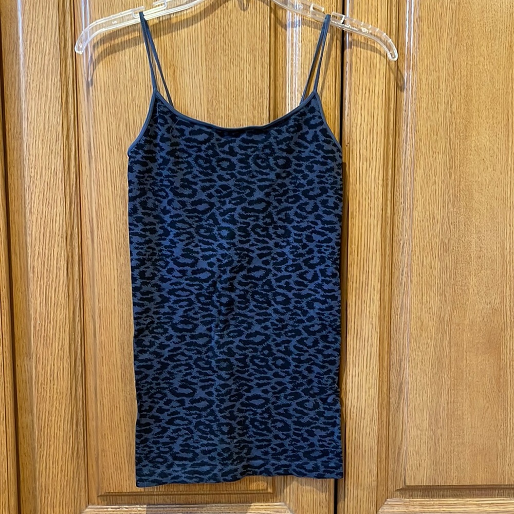 Nikibiki leopard print circular knit tank top